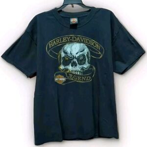 VTG Harley Davidson Legend Shirt Size Large Roanoke Rapids  Exit 173